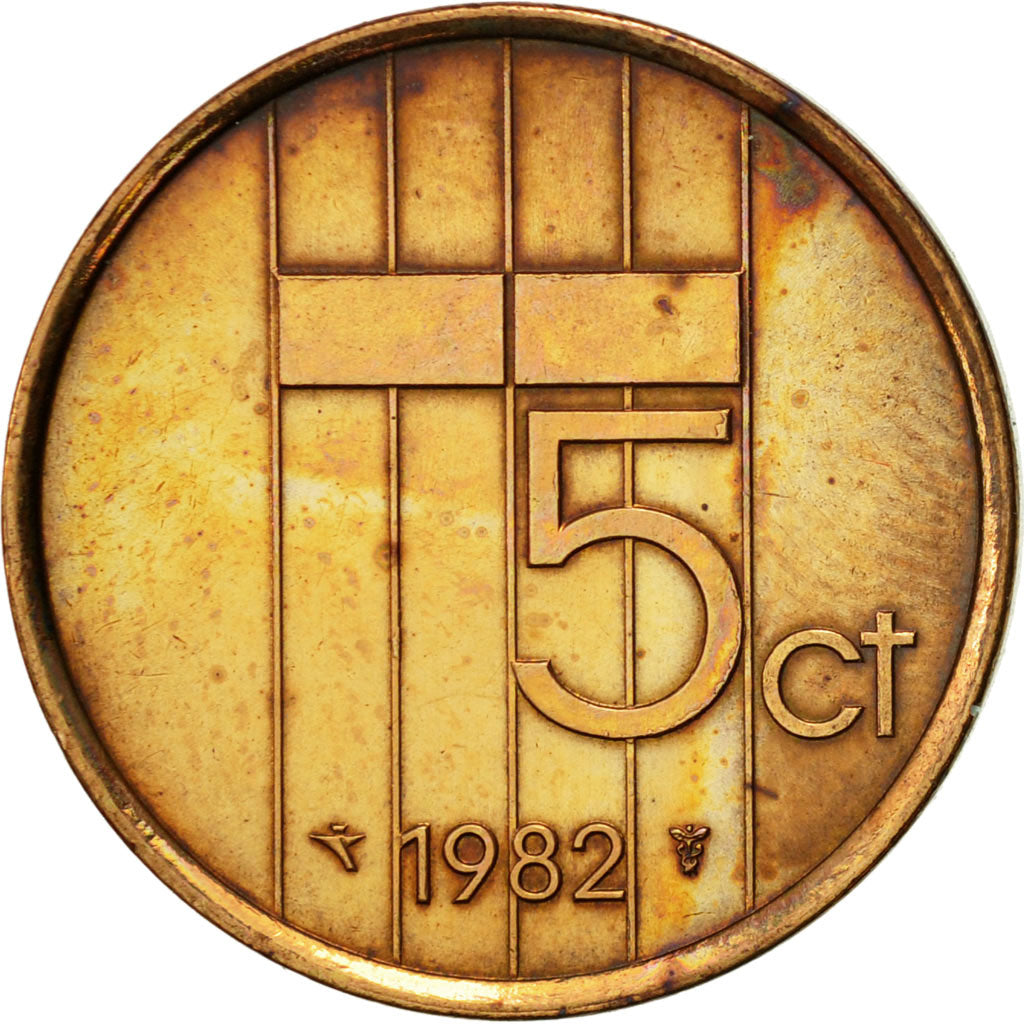 Monnaie, Pays-Bas, Beatrix, 5 Cents, 1982, TTB+, Bronze, KM:202