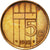 Moneda, Países Bajos, Beatrix, 5 Cents, 1982, MBC+, Bronce, KM:202