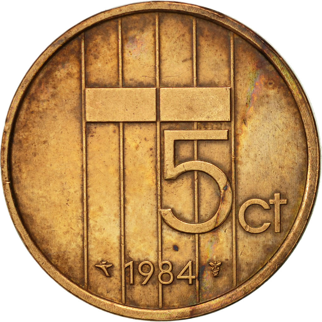 Monnaie, Pays-Bas, Beatrix, 5 Cents, 1984, TTB+, Bronze, KM:202