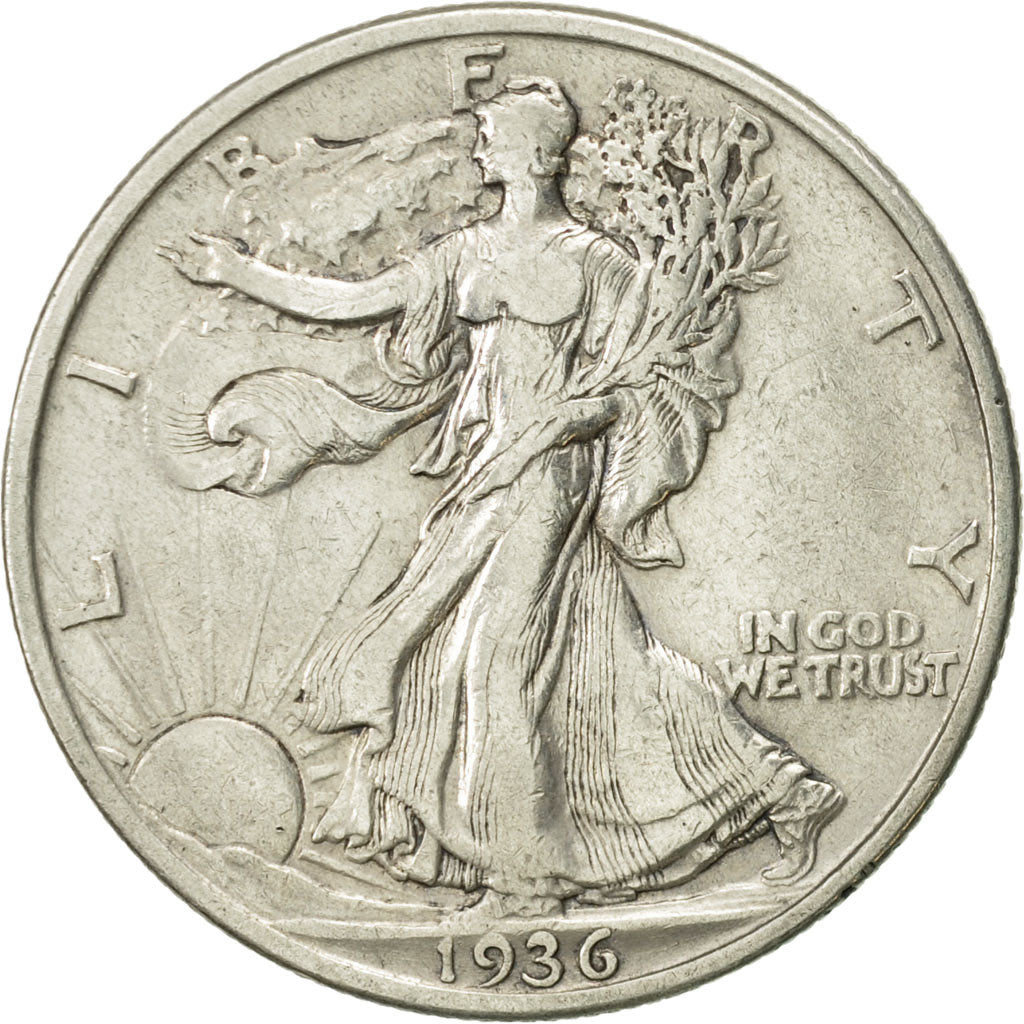 Stati Uniti, Walking Liberty Half Dollar, Half Dollar, 1936, U.S. Mint