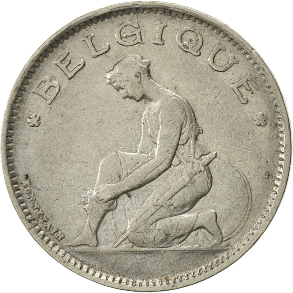 Coin, Belgium, Franc, 1928, EF(40-45), Nickel, KM:89