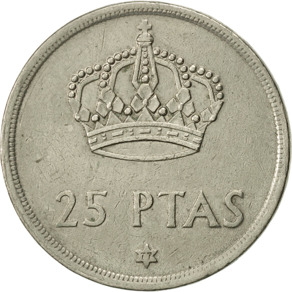 Monnaie, Espagne, Juan Carlos I, 25 Pesetas, 1977, TTB, Copper-nickel, KM:808