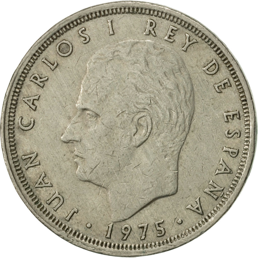 Coin, Spain, Juan Carlos I, 25 Pesetas, 1976, EF(40-45), Copper-nickel, KM:808