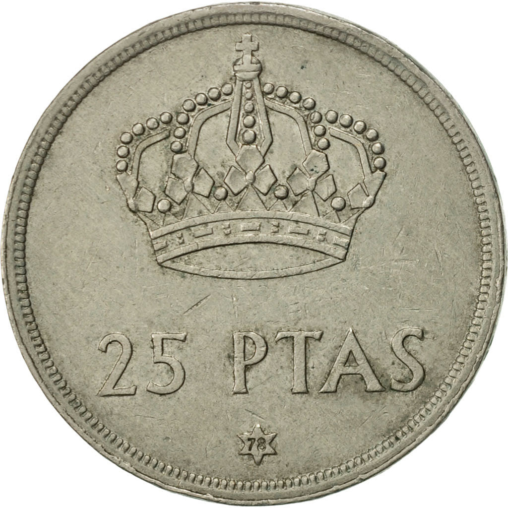 Moneda, España, Juan Carlos I, 25 Pesetas, 1978, EBC, Cobre - níquel, KM:808