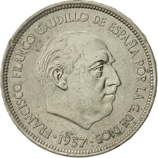 Coin, Spain, Caudillo and regent, 25 Pesetas, 1972, AU(50-53), Copper-nickel