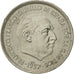 Coin, Spain, Caudillo and regent, 25 Pesetas, 1972, AU(50-53), Copper-nickel