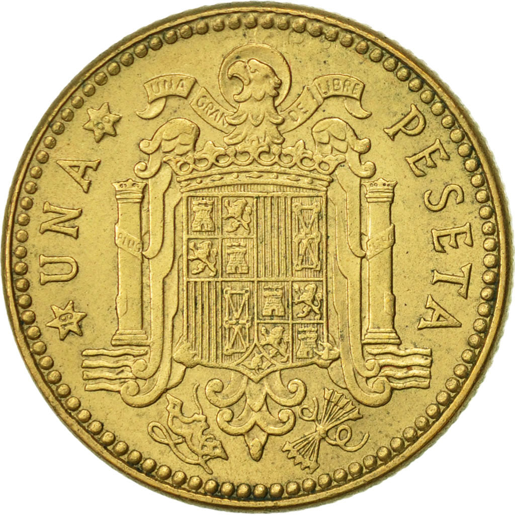 Coin, Spain, Francisco Franco, caudillo, Peseta, 1966, EF(40-45)