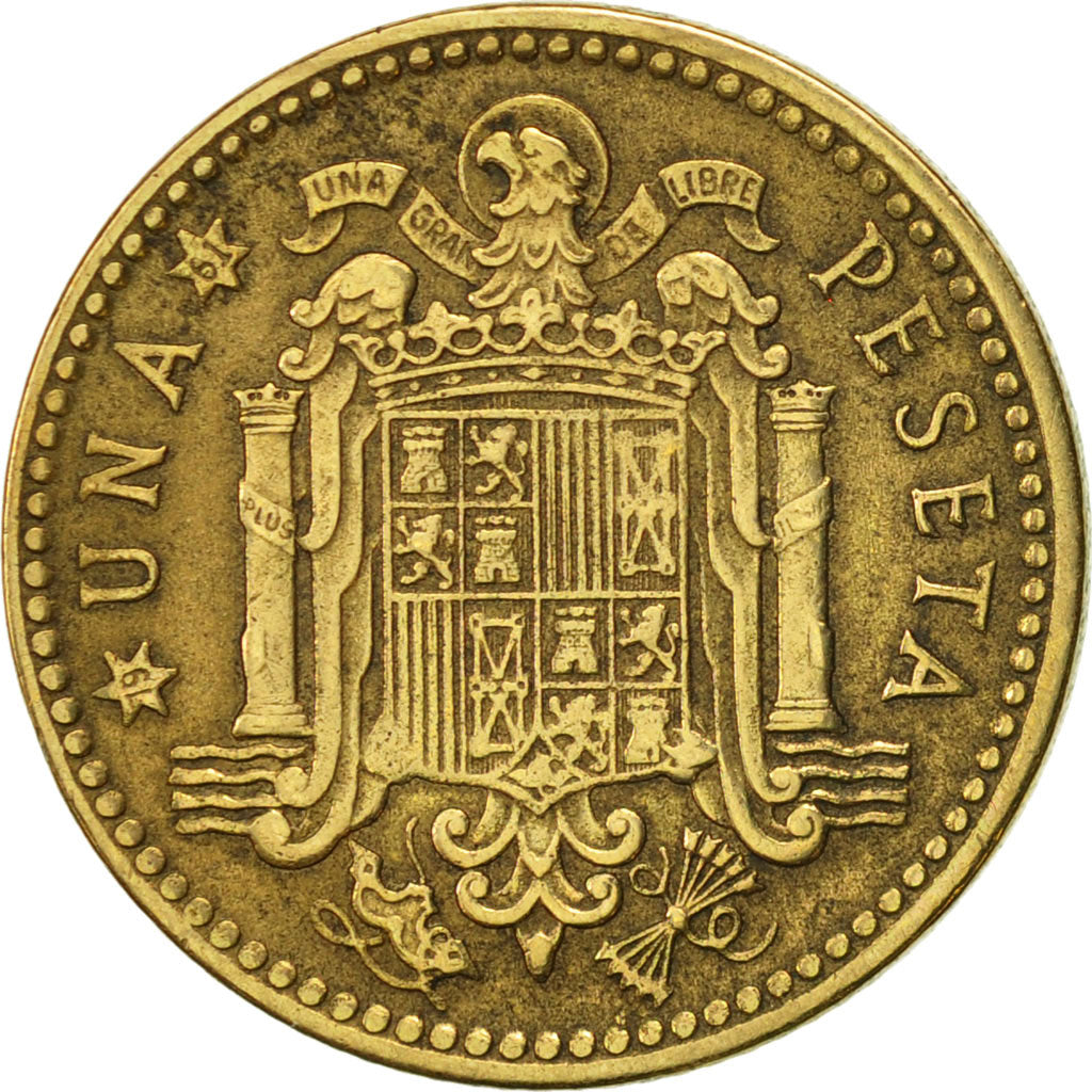 Coin, Spain, Francisco Franco, caudillo, Peseta, 1961, AU(50-53)