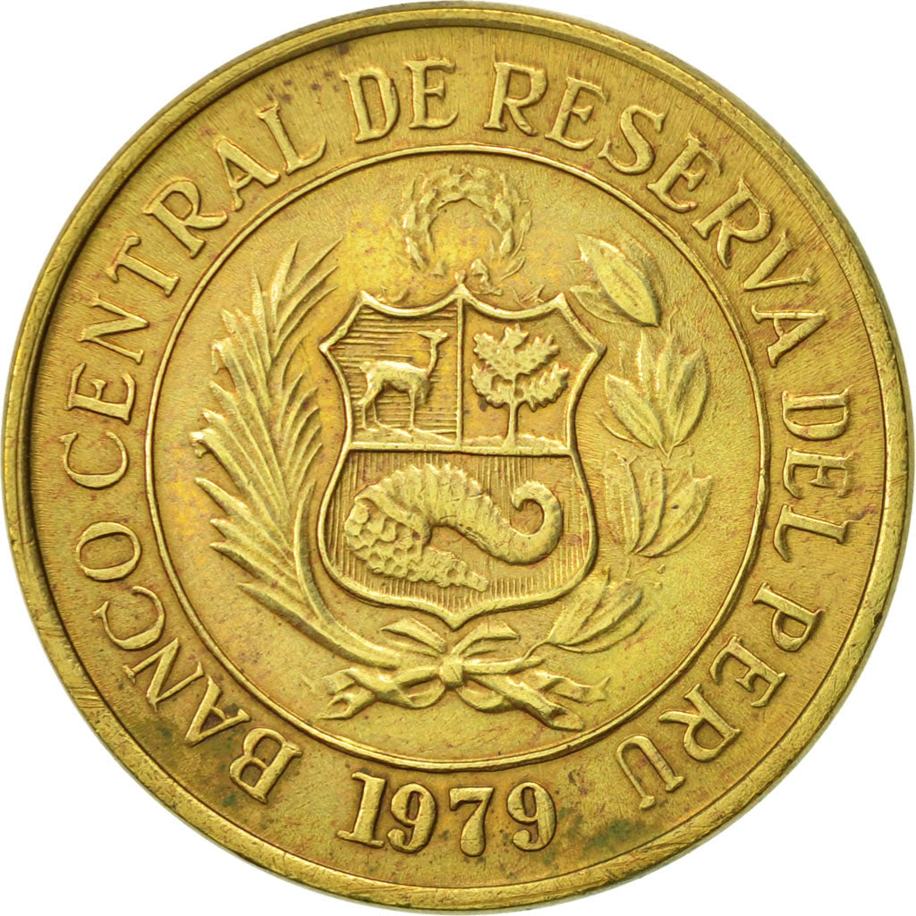 Monnaie, Pérou, 10 Soles, 1979, Lima, TTB, Laiton, KM:272.2