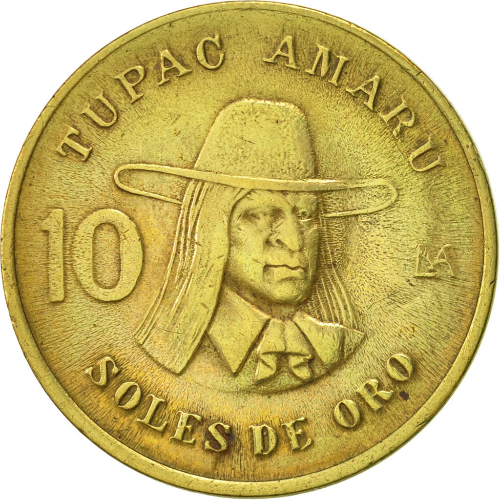 Monnaie, Pérou, 10 Soles, 1980, Lima, TTB, Laiton, KM:272.2