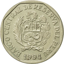 Pérou, Nuevo Sol, 1994, Lima, SUP, Copper-Nickel-Zinc, KM:308.1