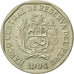 Peru, Nuevo Sol, 1994, Lima, AU(55-58), Copper-Nickel-Zinc, KM:308.1