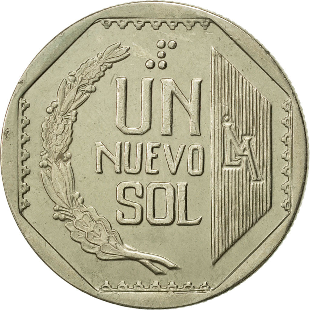 Peru, Nuevo Sol, 1994, Lima, AU(55-58), Copper-Nickel-Zinc, KM:308.1