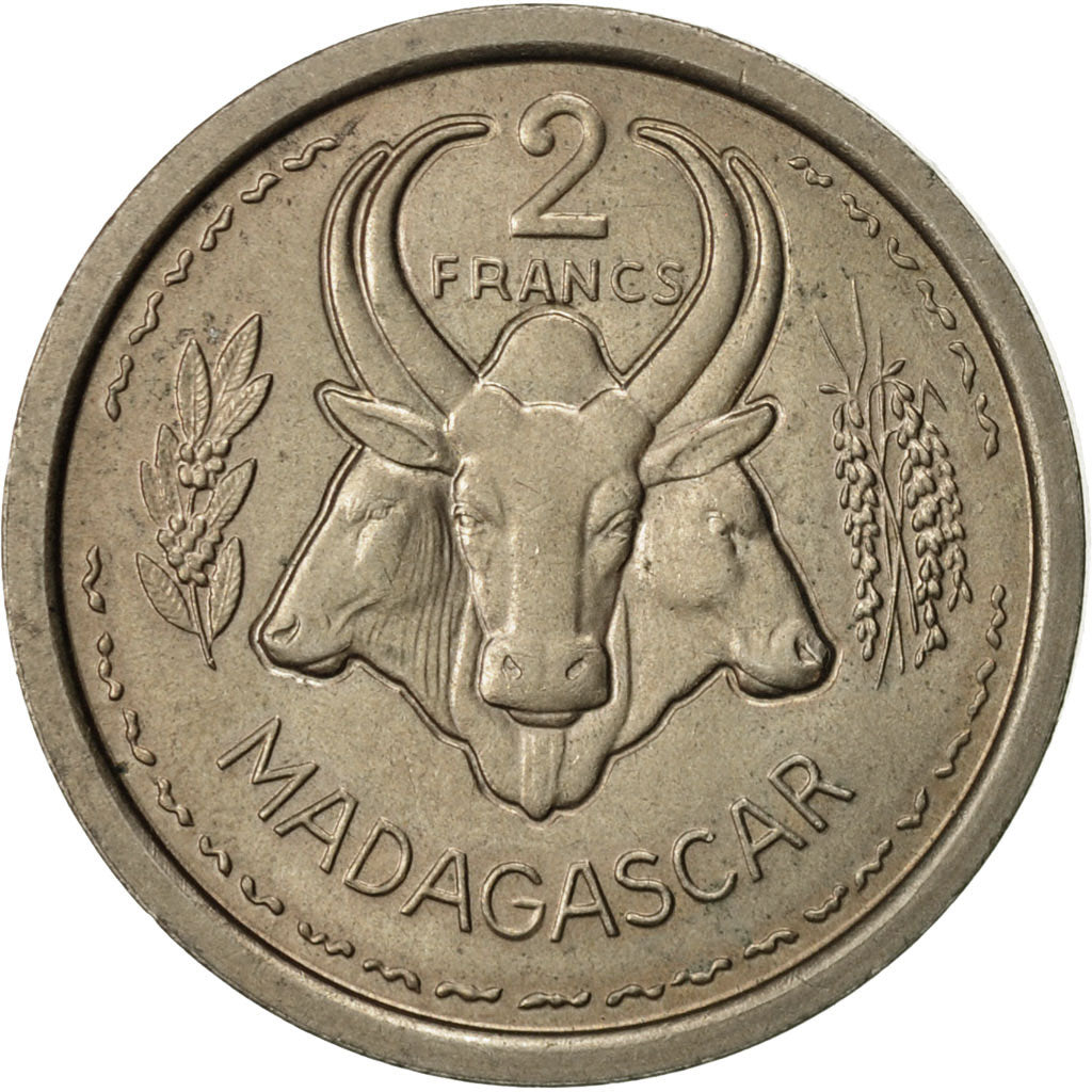 Moneta, Madagascar, 2 Francs, 1948, Paris, SPL-, Rame-nichel, KM:E2