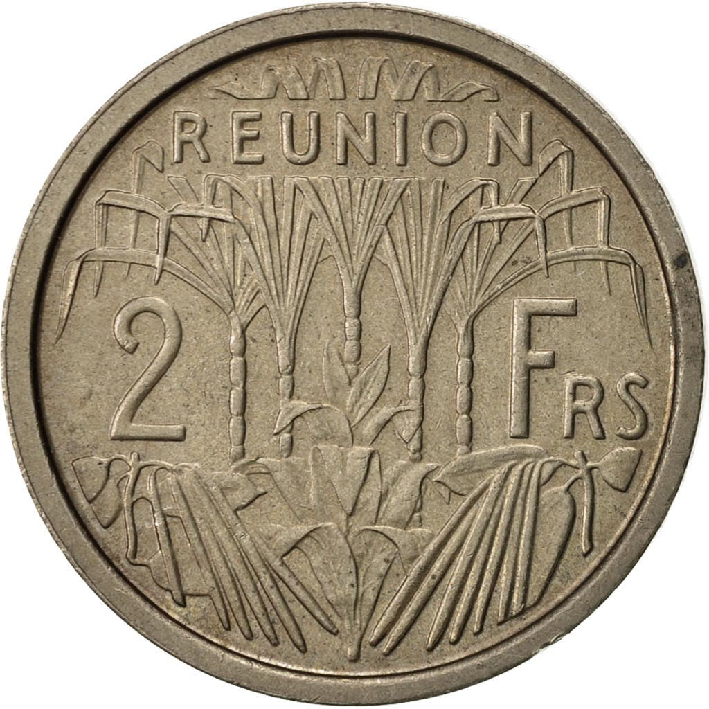 Coin, Réunion, 2 Francs, 1948, AU(55-58), Copper-nickel, KM:E4