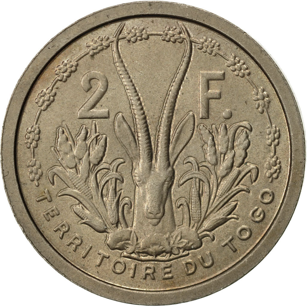 Togo, 2 Francs, 1948, Paris, ESSAI, AU(55-58), Copper-nickel, KM:E5