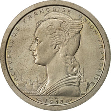 SAINT PIERRE & MIQUELON, 2 Francs, 1948, Paris, SPL-, Rame-nichel, KM:E2a