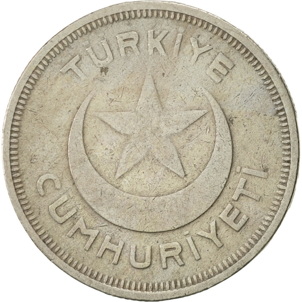 Türkei, 5 Kurus, 1938, SS+, Copper-nickel, KM:862
