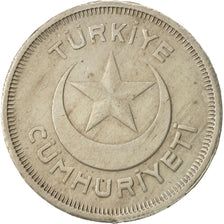 Turkey, 5 Kurus, 1935, AU(50-53), Copper-nickel, KM:862