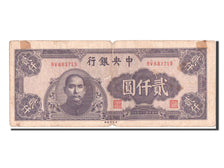 China, 2000 Yüan, 1945, KM #301a, VG(8-10), BV683719