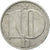 Coin, Czechoslovakia, 10 Haleru, 1989, EF(40-45), Aluminum, KM:80