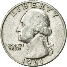 United States, Washington Quarter, Quarter, 1961, U.S. Mint, Philadelphia