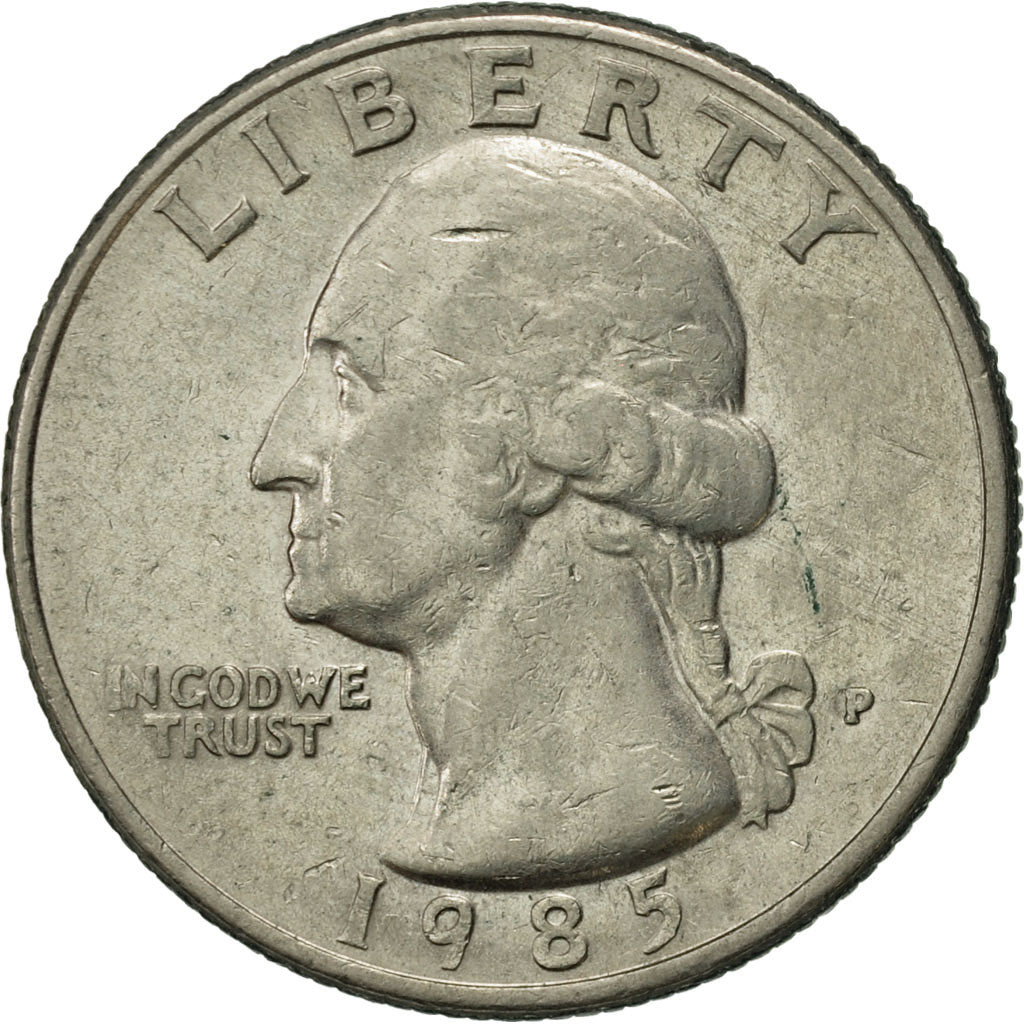 Coin, United States, Washington Quarter, Quarter, 1985, U.S. Mint, Philadelphia