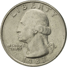 Monnaie, États-Unis, Washington Quarter, Quarter, 1987, U.S. Mint