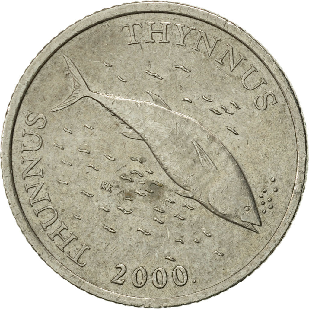 Münze, Kroatien, 2 Kune, 2000, VZ, Copper-Nickel-Zinc, KM:21
