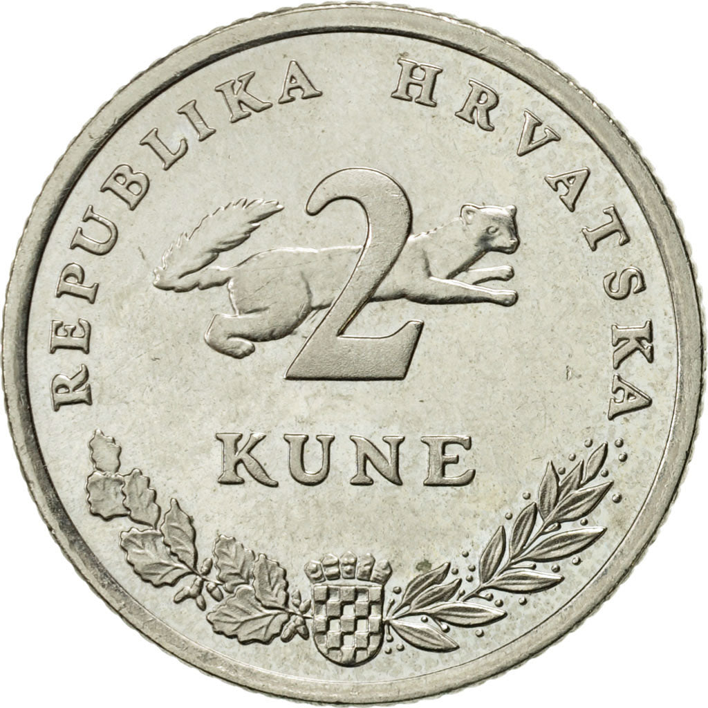 Coin, Croatia, 2 Kune, 2005, AU(55-58), Copper-Nickel-Zinc, KM:10