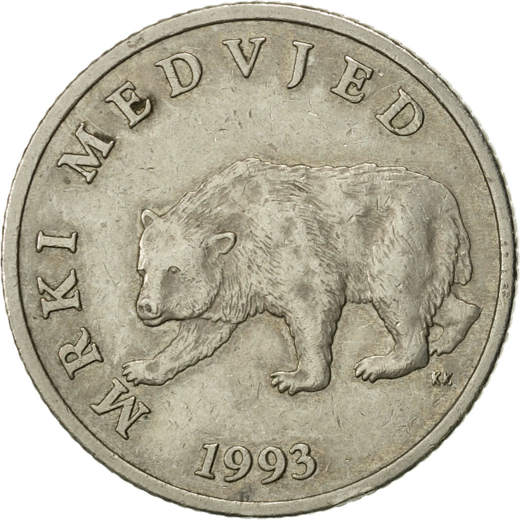 Moneta, Croazia, 5 Kuna, 1993, BB, Rame-nichel-zinco, KM:11