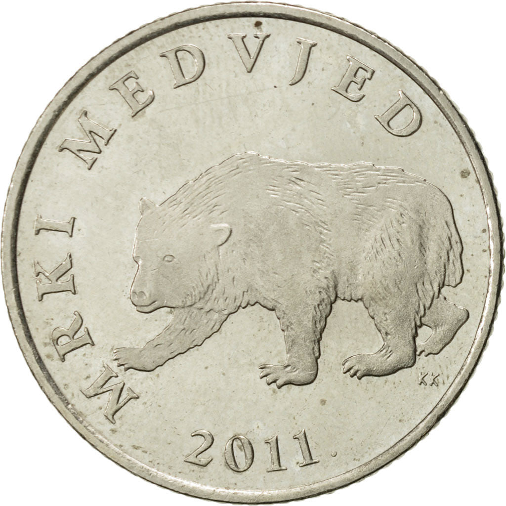 Croatia, 5 Kuna, 2011, AU(55-58), Copper-Nickel-Zinc, KM:11