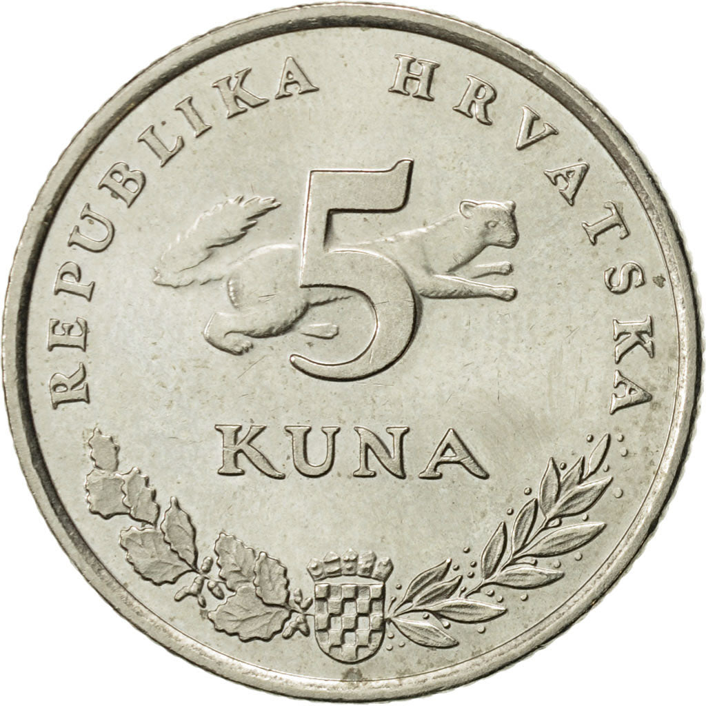Croatia, 5 Kuna, 2011, AU(55-58), Copper-Nickel-Zinc, KM:11