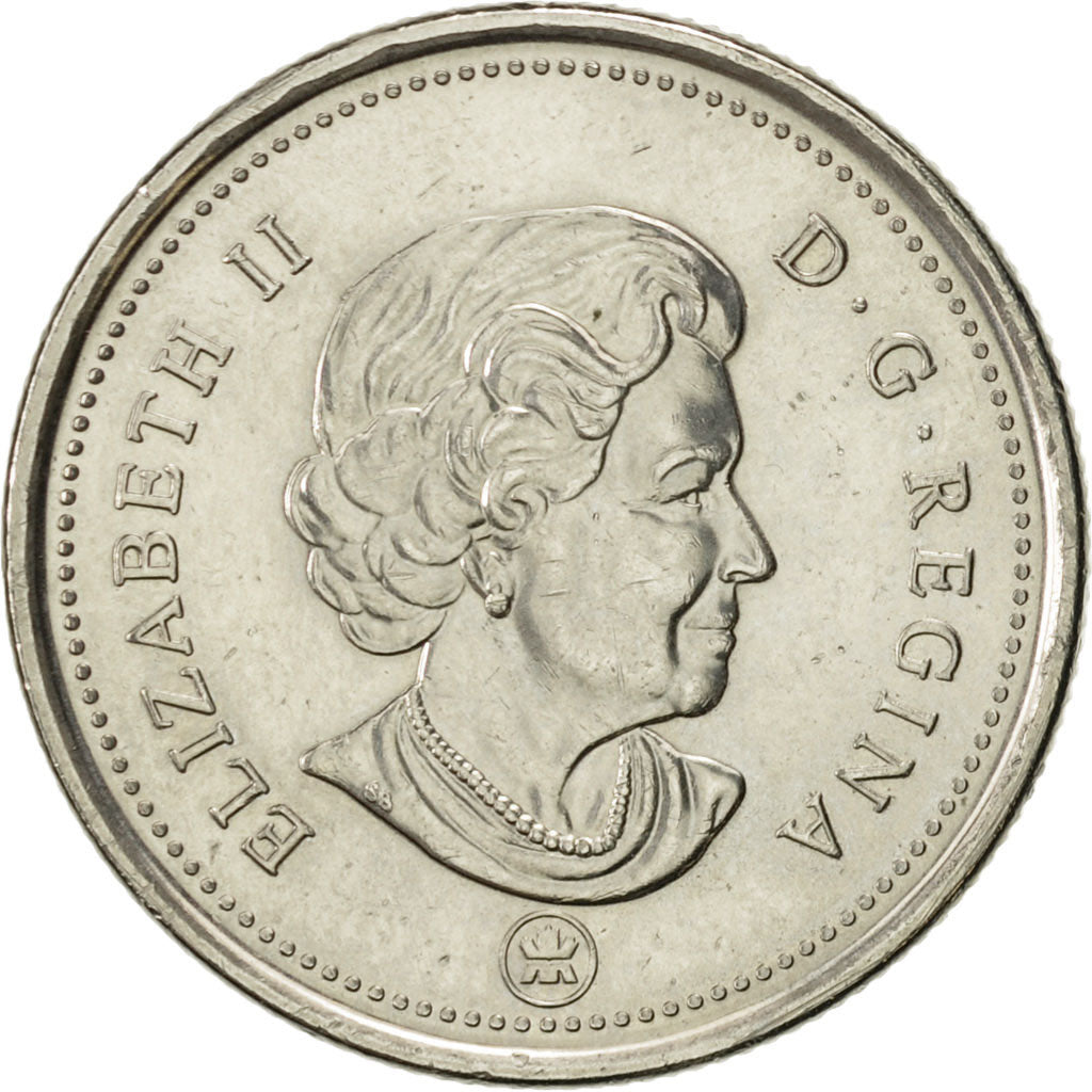 Coin, Canada, Elizabeth II, 25 Cents, 2009, Royal Canadian Mint, Winnipeg