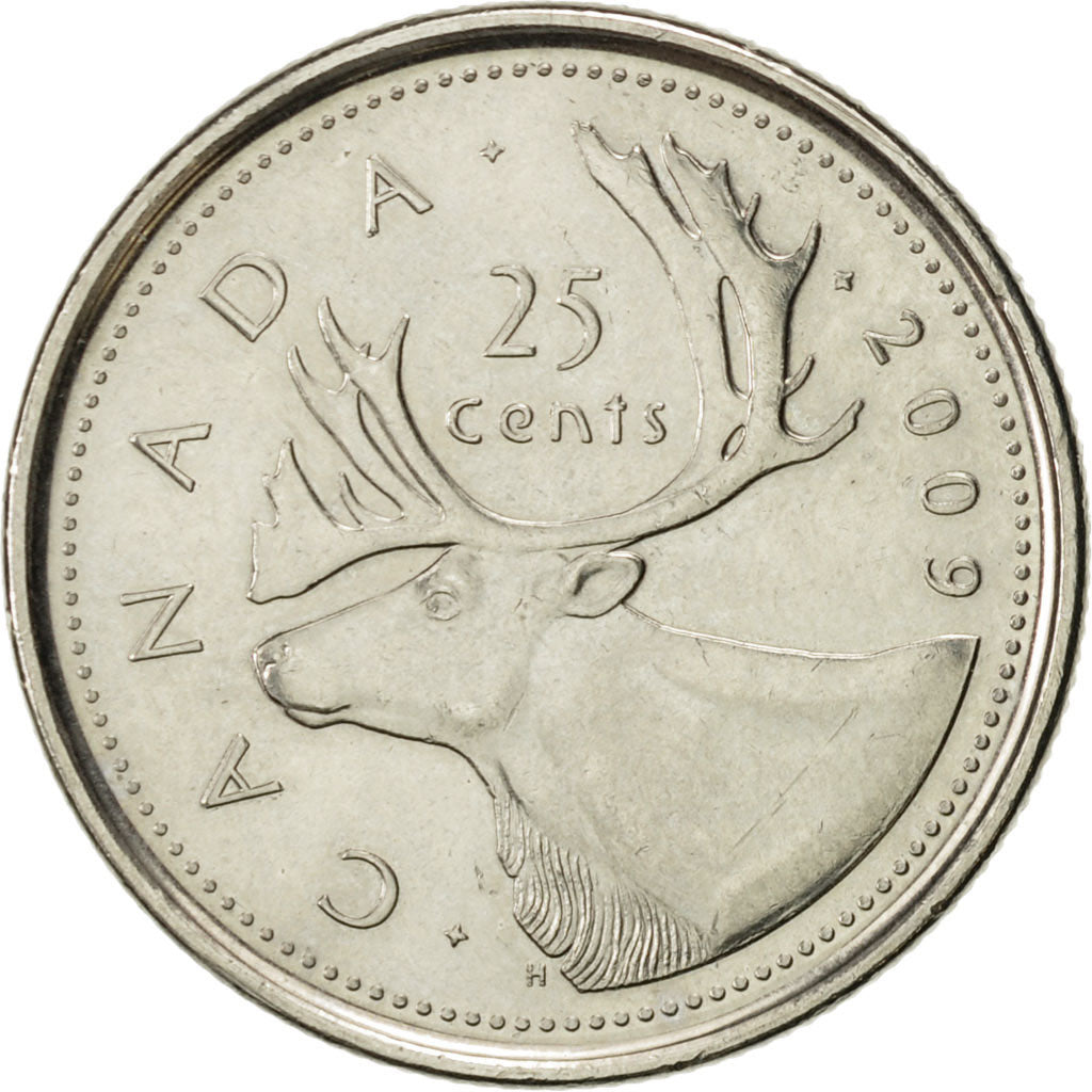 Coin, Canada, Elizabeth II, 25 Cents, 2009, Royal Canadian Mint, Winnipeg