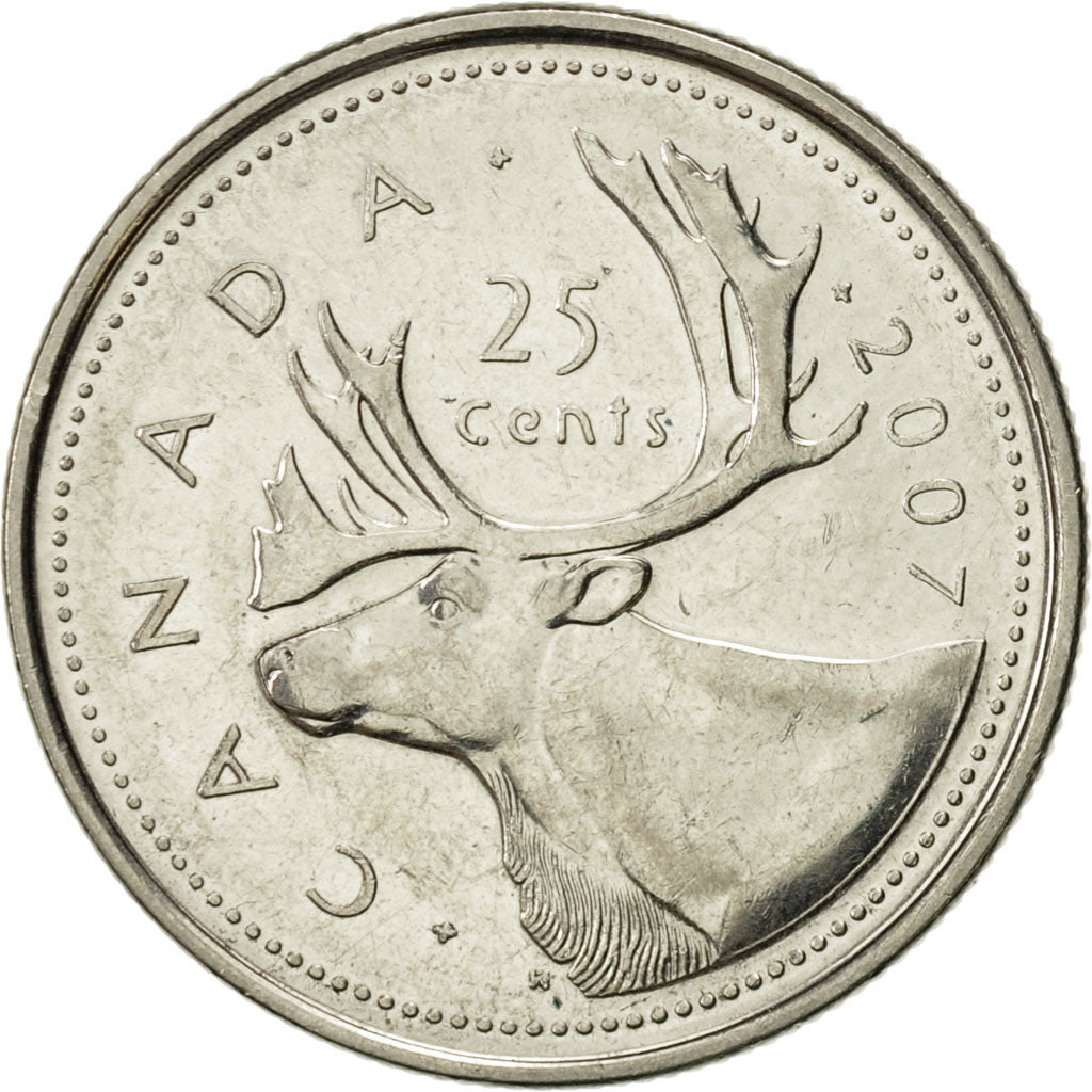 Monnaie, Canada, Elizabeth II, 25 Cents, 2007, Royal Canadian Mint, Winnipeg