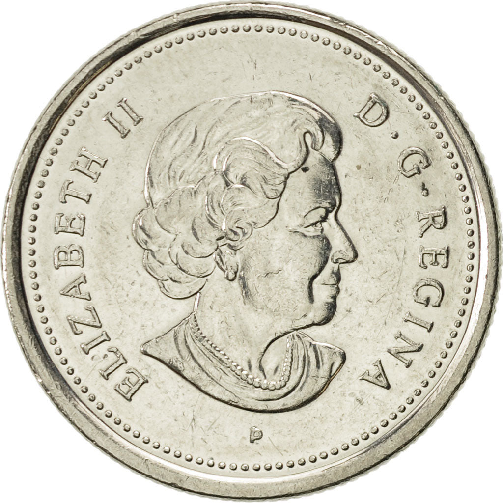 Coin, Canada, Elizabeth II, 25 Cents, 2004, Royal Canadian Mint, AU(55-58)