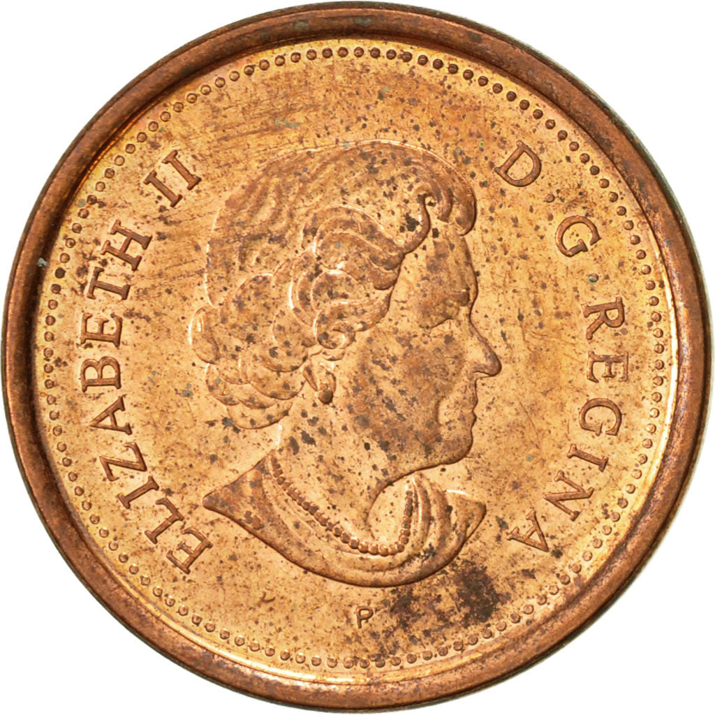 Coin, Canada, Elizabeth II, Cent, 2004, Royal Canadian Mint, EF(40-45), Copper