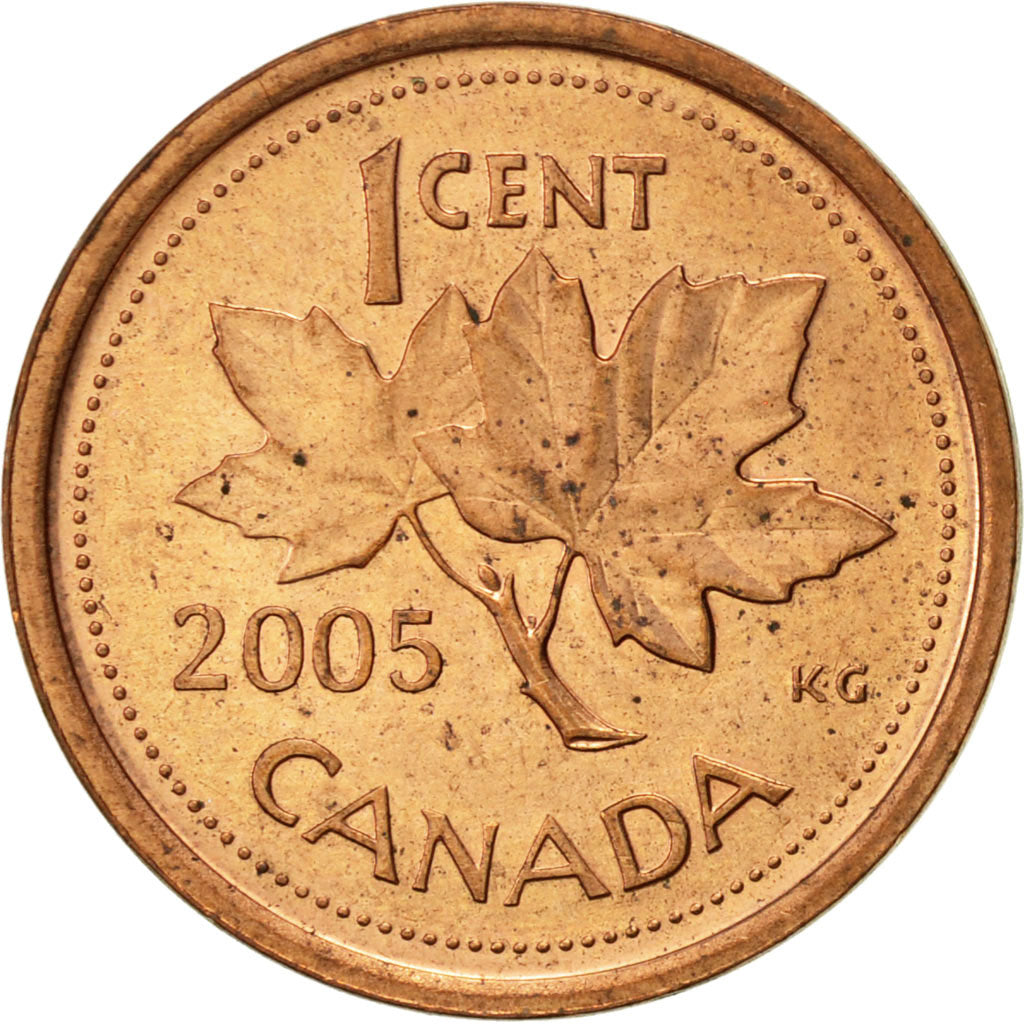 Coin, Canada, Elizabeth II, Cent, 2005, Royal Canadian Mint, EF(40-45), Copper