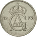Münze, Schweden, Gustaf VI, 25 Öre, 1973, VZ, Copper-nickel, KM:836