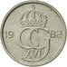 Moneta, Svezia, Carl XVI Gustaf, 10 Öre, 1982, SPL-, Rame-nichel, KM:850