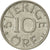 Moneta, Svezia, Carl XVI Gustaf, 10 Öre, 1977, SPL-, Rame-nichel, KM:850