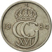 Moneta, Szwecja, Carl XVI Gustaf, 10 Öre, 1984, EF(40-45), Miedź-Nikiel