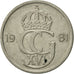 Coin, Sweden, Carl XVI Gustaf, 50 Öre, 1981, AU(50-53), Copper-nickel, KM:855