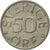 Moneda, Suecia, Carl XVI Gustaf, 50 Öre, 1981, MBC+, Cobre - níquel, KM:855