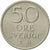 Moneda, Suecia, Gustaf VI, 50 Öre, 1970, MBC+, Cobre - níquel, KM:837