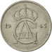 Moneta, Szwecja, Gustaf VI, 50 Öre, 1965, AU(50-53), Miedź-Nikiel, KM:837