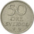 Moneda, Suecia, Gustaf VI, 50 Öre, 1965, MBC+, Cobre - níquel, KM:837
