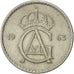 Monnaie, Suède, Gustaf VI, 50 Öre, 1963, TTB+, Copper-nickel, KM:837