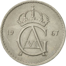Sweden, Gustaf VI, 50 Öre, 1967, AU(50-53), Copper-nickel, KM:837